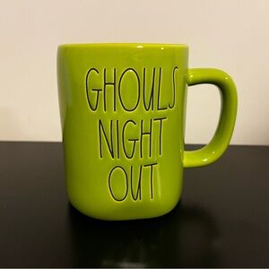 Rae Dunn Bright Green 'Ghouls Night Out' Mug
